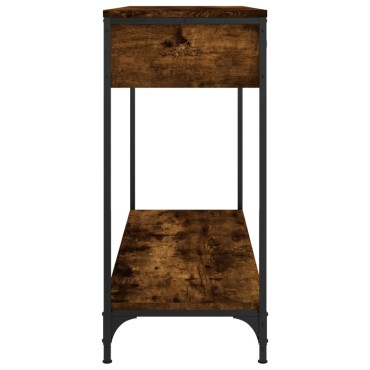 vidaXL Τραπέζι Κονσόλα Καπνιστή Δρυς 100x34,5x75cm Επεξεργ. Ξύλο 1 τεμ.