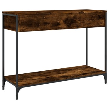 vidaXL Τραπέζι Κονσόλα Καπνιστή Δρυς 100x34,5x75cm Επεξεργ. Ξύλο 1 τεμ.