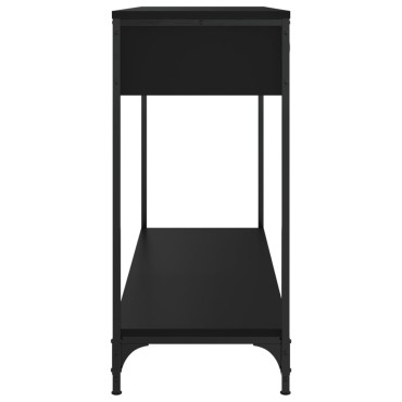 vidaXL Τραπέζι Κονσόλα Μαύρο 100x34x75cm από Επεξεργ. Ξύλο 1 τεμ.