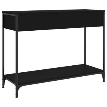 vidaXL Τραπέζι Κονσόλα Μαύρο 100x34x75cm από Επεξεργ. Ξύλο 1 τεμ.