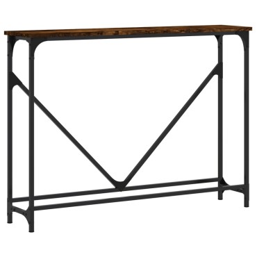 vidaXL Τραπέζι Κονσόλα Καπνιστή Δρυς 102x22,5x75cm Επεξεργ. Ξύλο 1 τεμ.