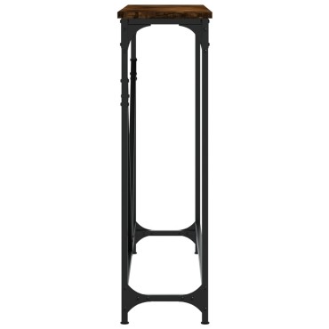 vidaXL Τραπέζι Κονσόλα Καπνιστή Δρυς 102x22,5x75cm Επεξεργ. Ξύλο 1 τεμ.