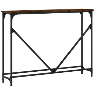 vidaXL Τραπέζι Κονσόλα Καπνιστή Δρυς 102x22,5x75cm Επεξεργ. Ξύλο 1 τεμ.