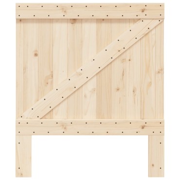 vidaXL Κεφαλάρι 90x104cm από Μασίφ Ξύλο Πεύκου 1 τεμ.