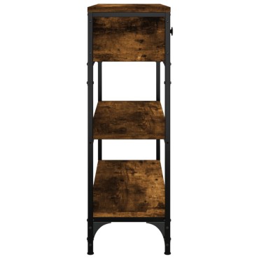 vidaXL Τραπέζι Κονσόλα Καπνιστή Δρυς 72,5x25x75cm Επεξεργ. Ξύλο 1 τεμ.