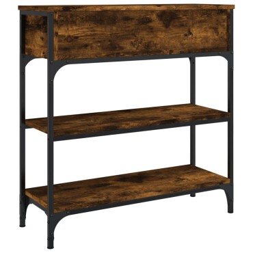 vidaXL Τραπέζι Κονσόλα Καπνιστή Δρυς 72,5x25x75cm Επεξεργ. Ξύλο 1 τεμ.