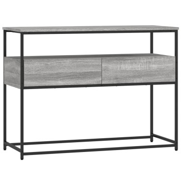vidaXL Τραπέζι Κονσόλα Γκρι Sonoma 100x40x75cm Επεξεργασμένο Ξύλο 1 τεμ.