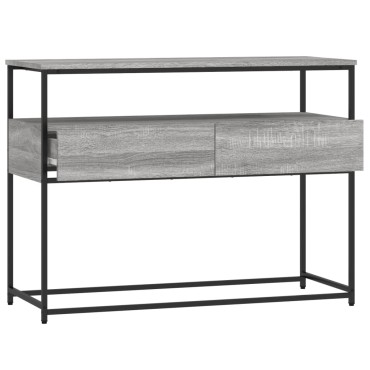 vidaXL Τραπέζι Κονσόλα Γκρι Sonoma 100x40x75cm Επεξεργασμένο Ξύλο 1 τεμ.