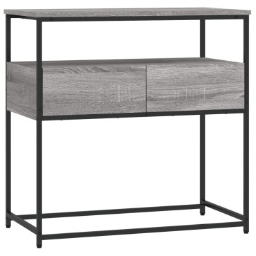 vidaXL Τραπέζι Κονσόλα Γκρι Sonoma 75x40x75cm Επεξεργασμένο Ξύλο 1 τεμ.
