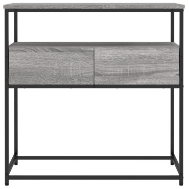 vidaXL Τραπέζι Κονσόλα Γκρι Sonoma 75x40x75cm Επεξεργασμένο Ξύλο 1 τεμ.