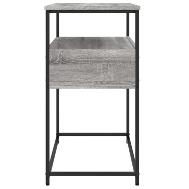 vidaXL Τραπέζι Κονσόλα Γκρι Sonoma 75x40x75cm Επεξεργασμένο Ξύλο 1 τεμ.