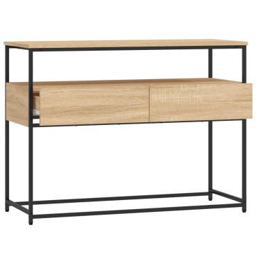 vidaXL Τραπέζι Κονσόλα Sonoma Δρυς 100x40x75cm Επεξεργασμένο Ξύλο 1 τεμ.