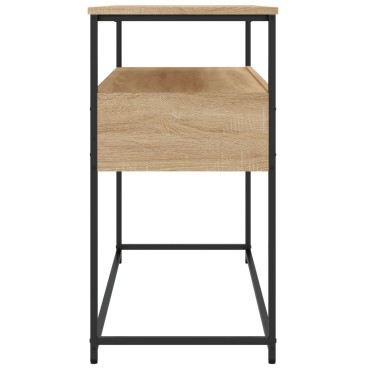 vidaXL Τραπέζι Κονσόλα Sonoma Δρυς 100x40x75cm Επεξεργασμένο Ξύλο 1 τεμ.