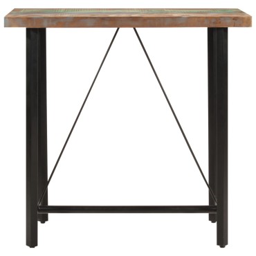 vidaXL Τραπέζι Μπαρ 110x55x107cm Μασίφ Ανακυκλωμένο Ξύλο & Σίδηρο 1 τεμ.