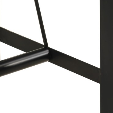vidaXL Τραπέζι Μπαρ 110x55x107cm Μασίφ Ανακυκλωμένο Ξύλο & Σίδηρο 1 τεμ.