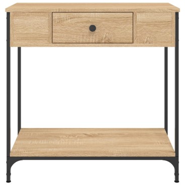 vidaXL Τραπέζι Κονσόλα Sonoma Δρυς 75x34,5x75cm Επεξεργασμένο Ξύλο 1 τεμ.