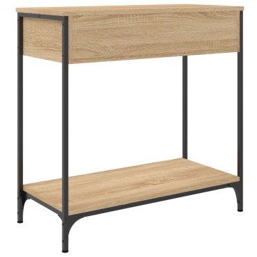 vidaXL Τραπέζι Κονσόλα Sonoma Δρυς 75x34,5x75cm Επεξεργασμένο Ξύλο 1 τεμ.