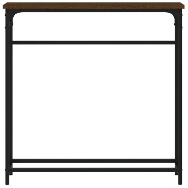 vidaXL Τραπέζι Κονσόλα Καφέ Δρυς 75x19,5x75cm από Επεξεργ. Ξύλο 1 τεμ.