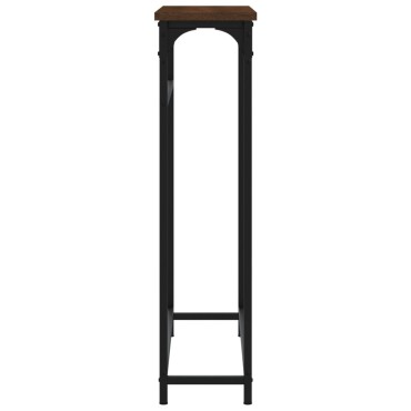 vidaXL Τραπέζι Κονσόλα Καφέ Δρυς 75x19,5x75cm από Επεξεργ. Ξύλο 1 τεμ.