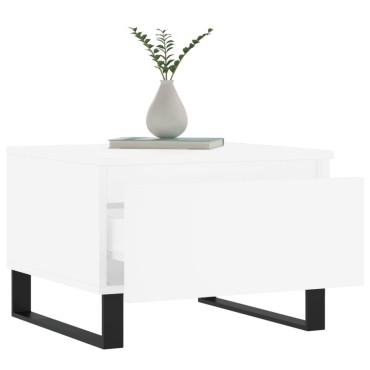 vidaXL Τραπεζάκια Σαλονιού 2 τεμ. Λευκά 50x46x35cm Επεξεργ. Ξύλο