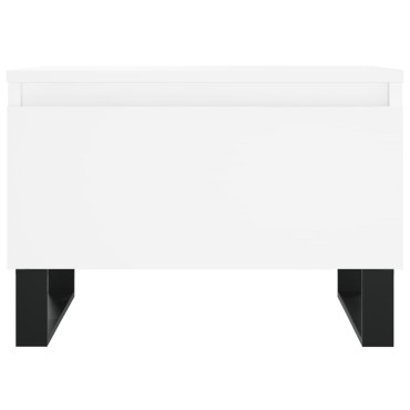 vidaXL Τραπεζάκια Σαλονιού 2 τεμ. Λευκά 50x46x35cm Επεξεργ. Ξύλο