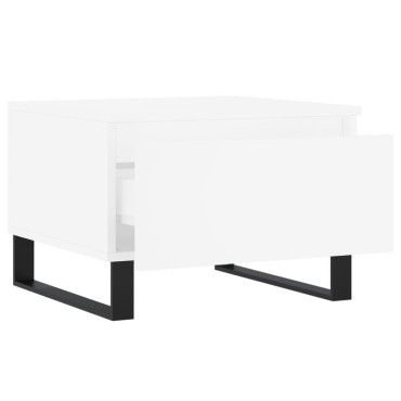 vidaXL Τραπεζάκια Σαλονιού 2 τεμ. Λευκά 50x46x35cm Επεξεργ. Ξύλο
