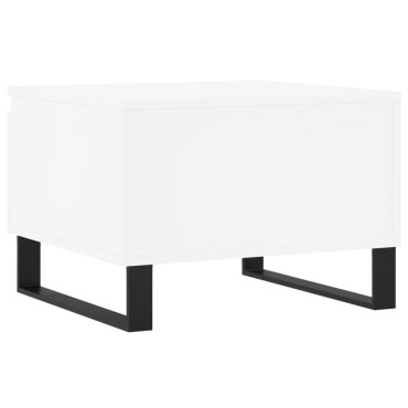 vidaXL Τραπεζάκια Σαλονιού 2 τεμ. Λευκά 50x46x35cm Επεξεργ. Ξύλο