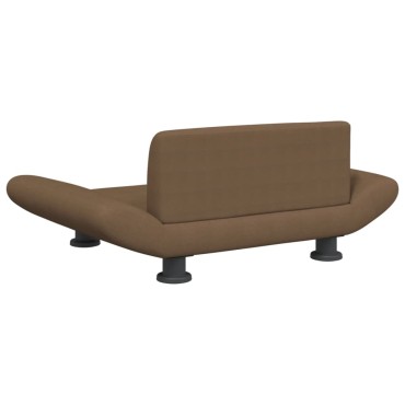 vidaXL Κρεβάτι Σκύλου Καφέ 70x45x28 εκ. Υφασμάτινο