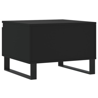 vidaXL Τραπεζάκια Σαλονιού 2 τεμ. Μαύρα 50x46x35cm Επεξεργ. Ξύλο