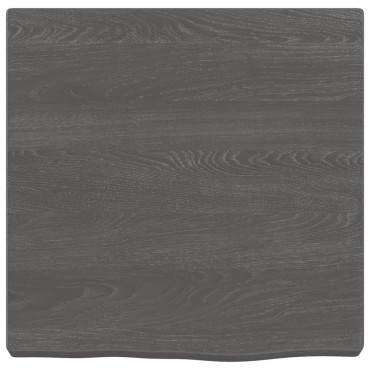 vidaXL Πάγκος Μπάνιου Σκούρο Καφέ 40x40x(2-4) εκ. Επεξ. Μασίφ Ξύλο