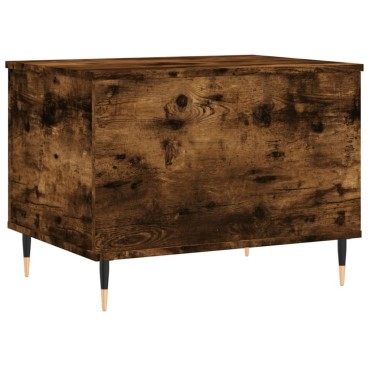 vidaXL Τραπεζάκι Σαλονιού Καπνιστή Δρυς 60x44,5x45cm Επεξ. Ξύλο 1 τεμ.