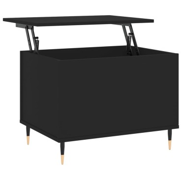 vidaXL Τραπεζάκι Σαλονιού Μαύρο 60x44,5x45cm Επεξεργασμένο Ξύλο 1 τεμ.