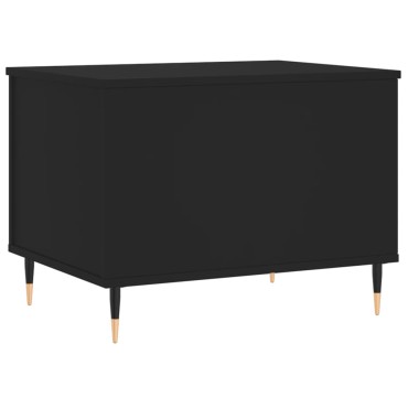 vidaXL Τραπεζάκι Σαλονιού Μαύρο 60x44,5x45cm Επεξεργασμένο Ξύλο 1 τεμ.