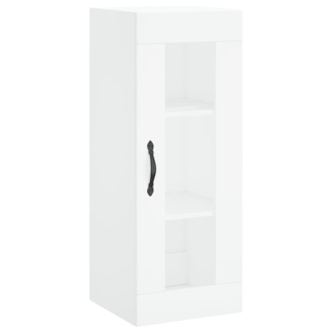 vidaXL Ντουλάπι Λευκό 34,5x34x180cm από Επεξεργασμένο Ξύλο 1 τεμ.