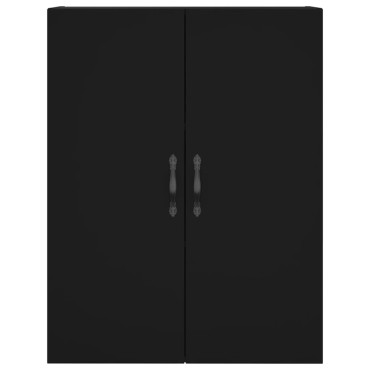 vidaXL Ντουλάπι Μαύρο 69,5x34x180cm από Επεξεργασμένο Ξύλο 1 τεμ.
