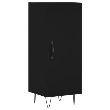 vidaXL Ντουλάπι Μαύρο 34,5x34x180cm από Επεξεργασμένο Ξύλο 1 τεμ.