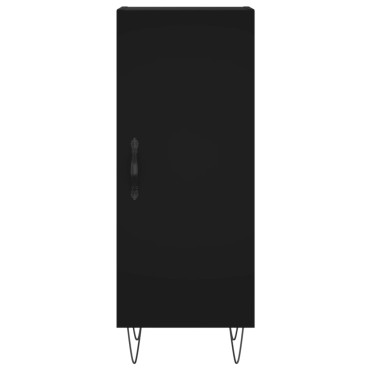 vidaXL Ντουλάπι Μαύρο 34,5x34x180cm από Επεξεργασμένο Ξύλο 1 τεμ.