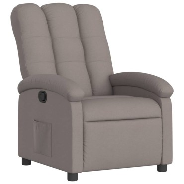 vidaXL Πολυθρόνα Ανακλινόμενη Taupe Υφασμάτινη 70x93x101cm 1 τεμ.