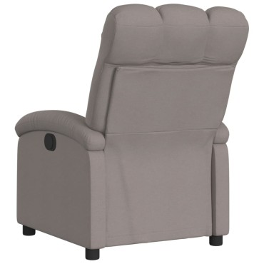 vidaXL Πολυθρόνα Ανακλινόμενη Taupe Υφασμάτινη 70x93x101cm 1 τεμ.