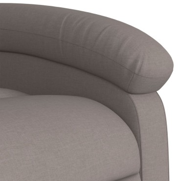 vidaXL Πολυθρόνα Ανακλινόμενη Taupe Υφασμάτινη 70x93x101cm 1 τεμ.