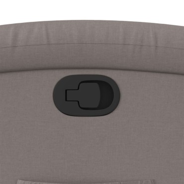 vidaXL Πολυθρόνα Ανακλινόμενη Taupe Υφασμάτινη 70x93x101cm 1 τεμ.