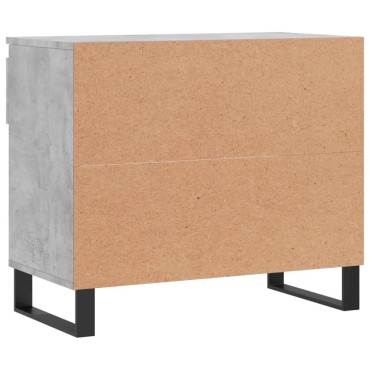 vidaXL Παπουτσοθήκη Γκρι Σκυροδέματος 70x36x60cm Επεξεργασμένο Ξύλο