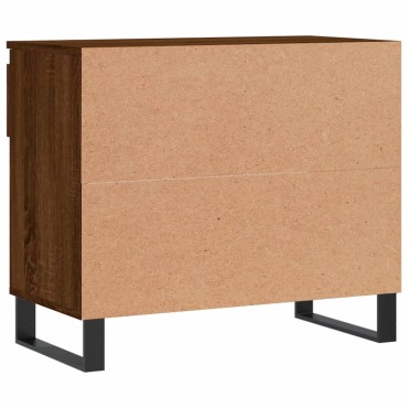 vidaXL Παπουτσοθήκη Καφέ Δρυς 70x36x60cm από Επεξεργασμένο Ξύλο