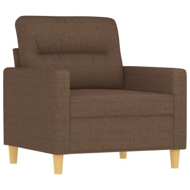 vidaXL Πολυθρόνα Καφέ Υφασμάτινη 78x77x80cm 1 τεμ. Γωνιακός