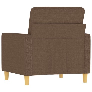 vidaXL Πολυθρόνα Καφέ Υφασμάτινη 78x77x80cm 1 τεμ. Γωνιακός