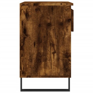 vidaXL Παπουτσοθήκη Καπνιστή Δρυς 70x36x60cm από Επεξεργασμένο Ξύλο
