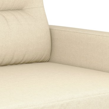 vidaXL Καναπές Τριθέσιος Κρεμ Υφασμάτινος 198x77x80cm 1 τεμ.