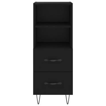 vidaXL Ντουλάπι Μαύρο 34,5x34x180cm από Επεξεργασμένο Ξύλο 1 τεμ.