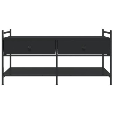 vidaXL Τραπεζάκι Σαλονιού Μαύρο 99x50x50cm Επεξεργασμένο Ξύλο 1 τεμ.