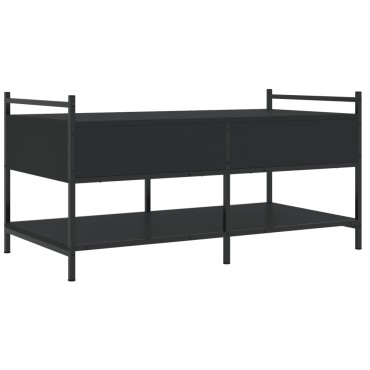 vidaXL Τραπεζάκι Σαλονιού Μαύρο 99x50x50cm Επεξεργασμένο Ξύλο 1 τεμ.